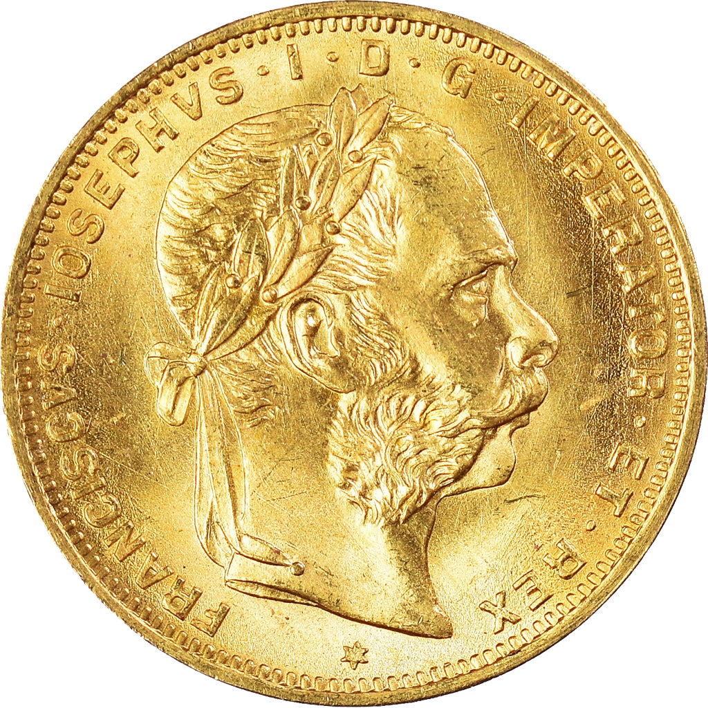 Moneta, Austria, Franz Joseph I, 8 Florins-20 Francs, 1892, SPL+, Oro, KM:2269