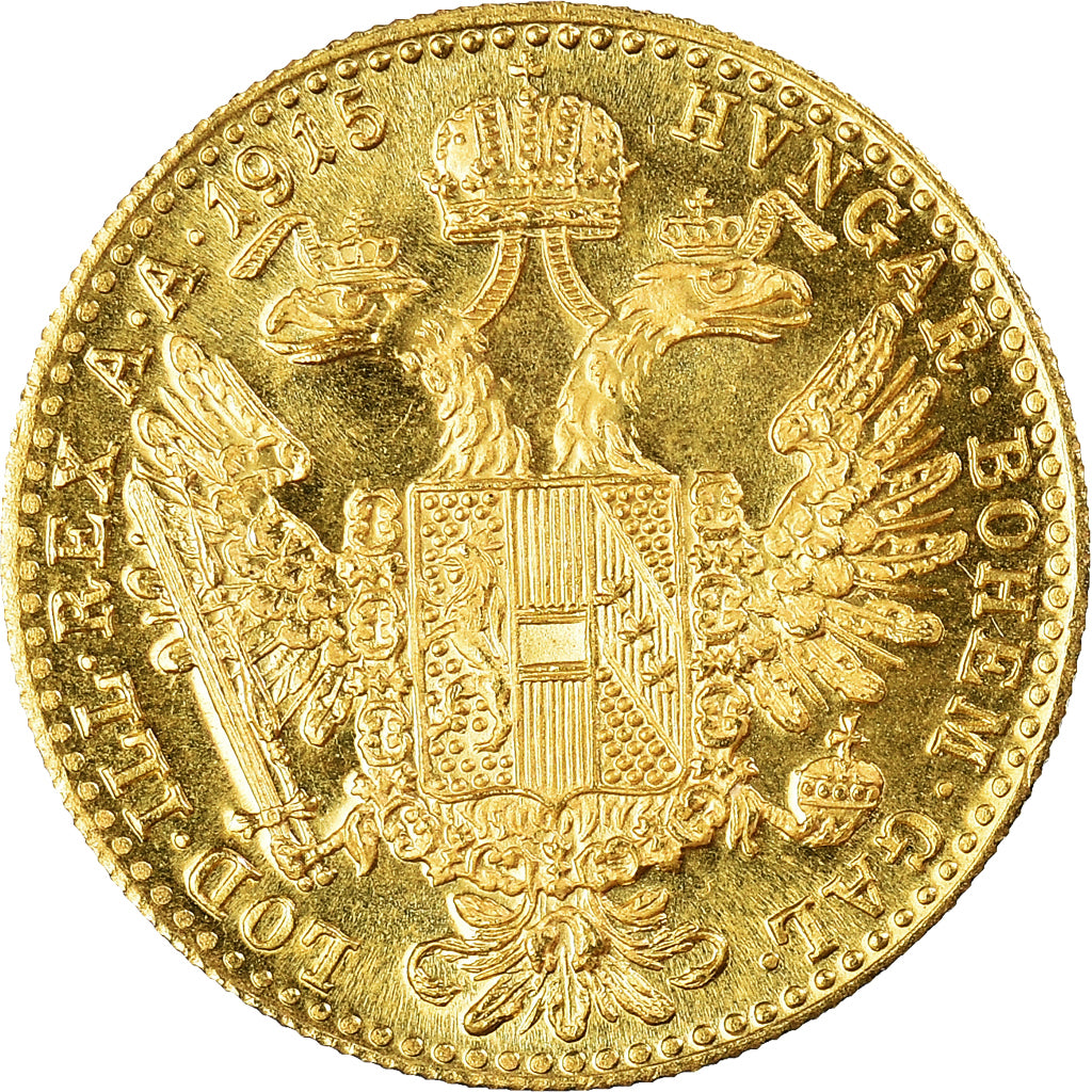 Münze, Österreich, Franz Joseph I, Ducat, 1915, Restrike, UNZ+, Gold, KM:2267