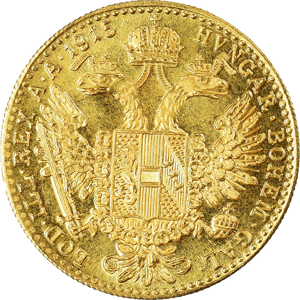 Moneta, Austria, Franz Joseph I, Ducat, 1915, Restrike, SPL+, Oro, KM:2267