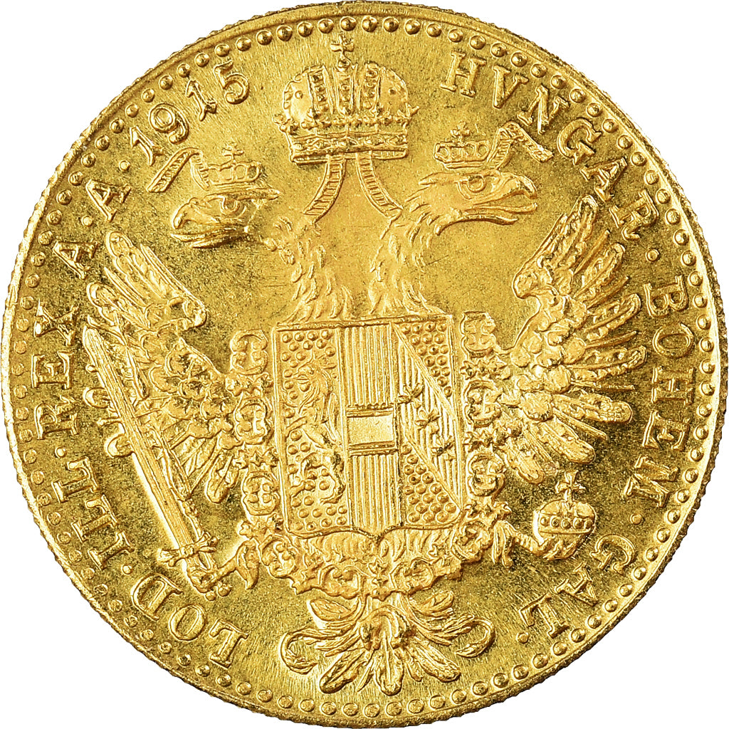Monnaie, Autriche, Franz Joseph I, Ducat, 1915, Refrappe, SPL+, Or, KM:2267
