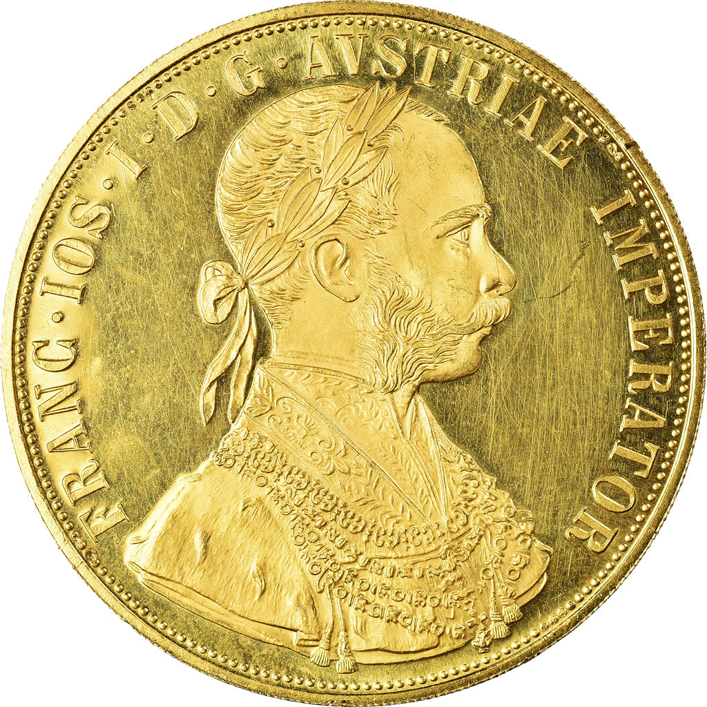 Monnaie, Autriche, Franz Joseph I, 4 Ducat, 1915, Vienna, Refrappe officielle