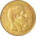 Moneta, Francia, Napoleon III, 50 Francs, 1857, Paris, BB+, Oro, KM:785.1