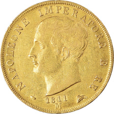 Münze, Italien Staaten, KINGDOM OF NAPOLEON, Napoleon I, 40 Lire, 1811, Milan