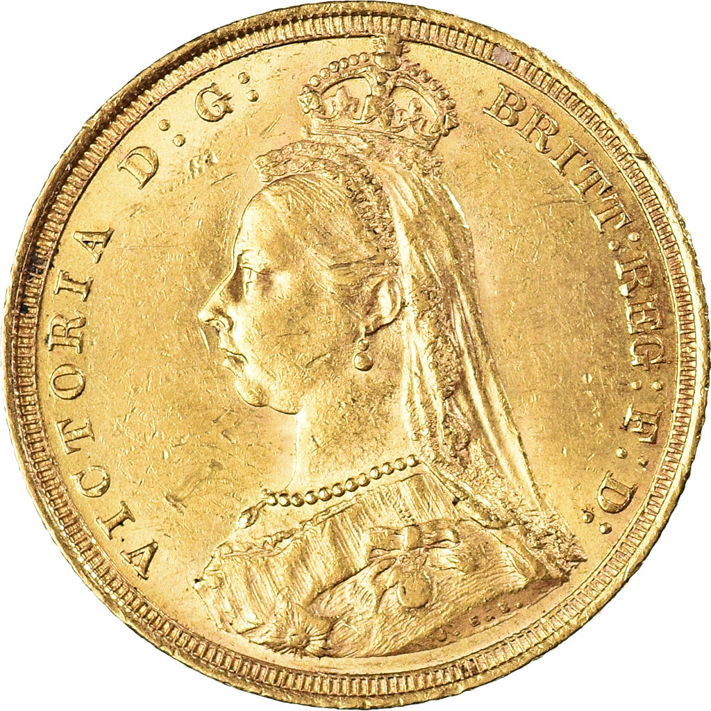 Moneta, Australia, Victoria, Sovereign, 1888, Sydney, AU(55-58), Złoto, KM:10