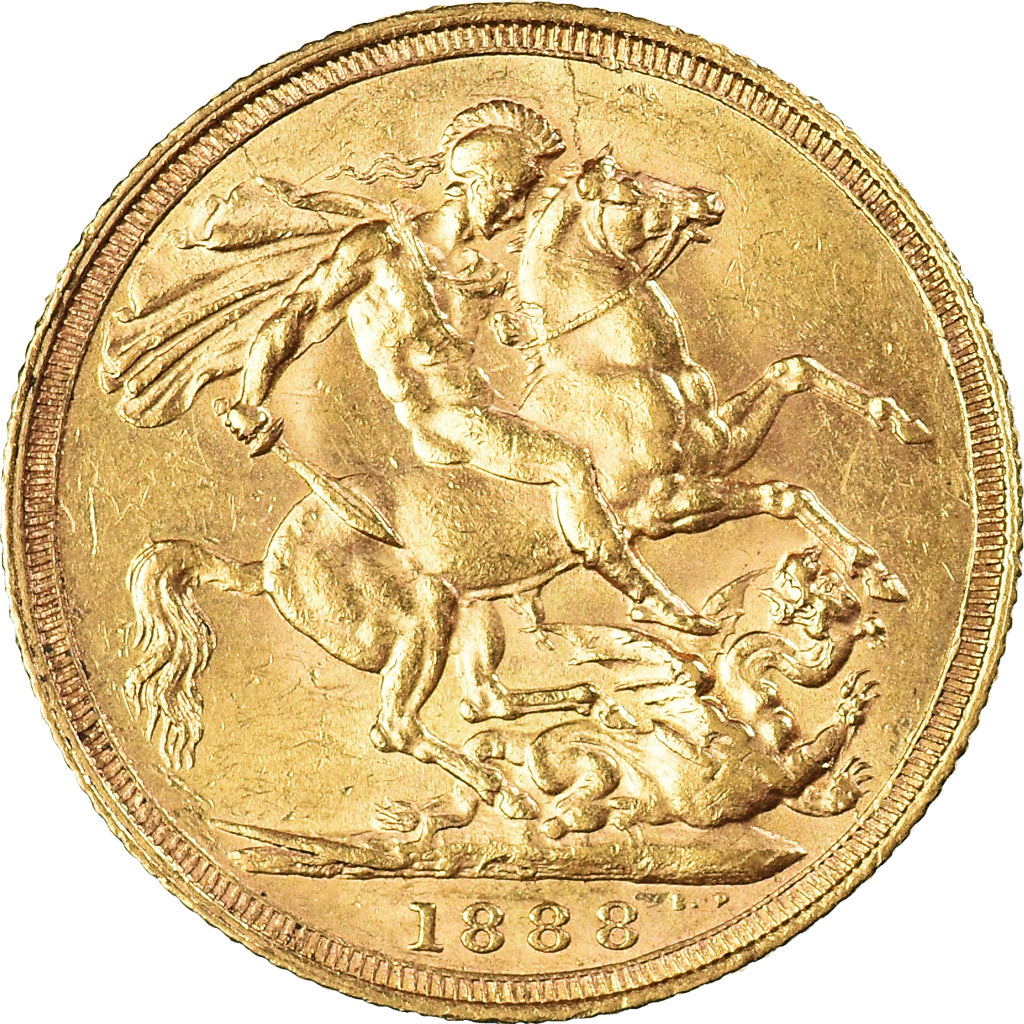 Moneta, Australia, Victoria, Sovereign, 1888, Sydney, AU(55-58), Złoto, KM:10
