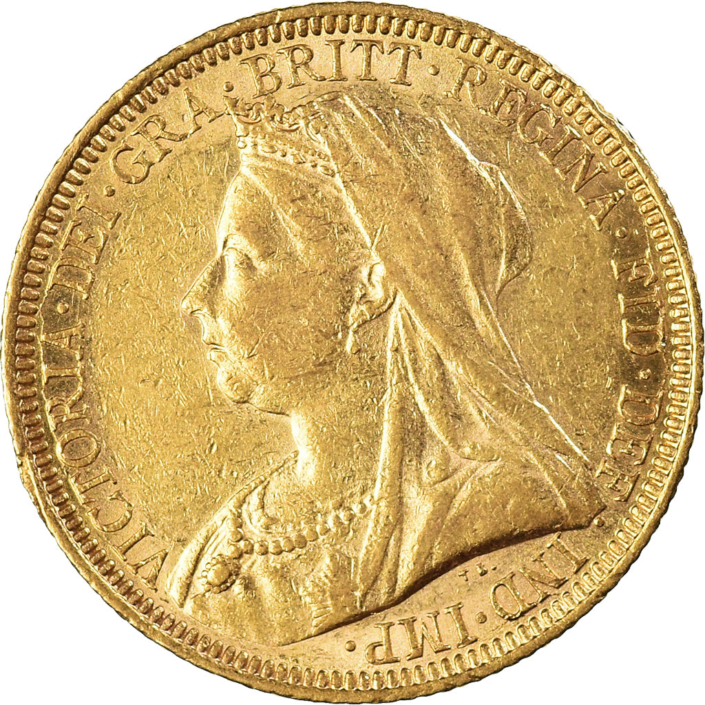 Münze, Australien, Victoria, Sovereign, 1896, Sydney, SS+, Gold, KM:13