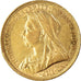 Münze, Australien, Victoria, Sovereign, 1896, Sydney, SS+, Gold, KM:13