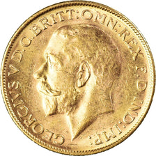 Coin, Australia, George V, Sovereign, 1915, Melbourne, AU(55-58), Gold, KM:29
