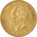 Moeda, Itália, Vittorio Emanuele II, 20 Lire, 1862, Torino, EF(40-45), Dourado