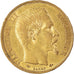 Moneta, Francia, Napoleon III, 20 Francs, 1859, Paris, error struck thru, BB+