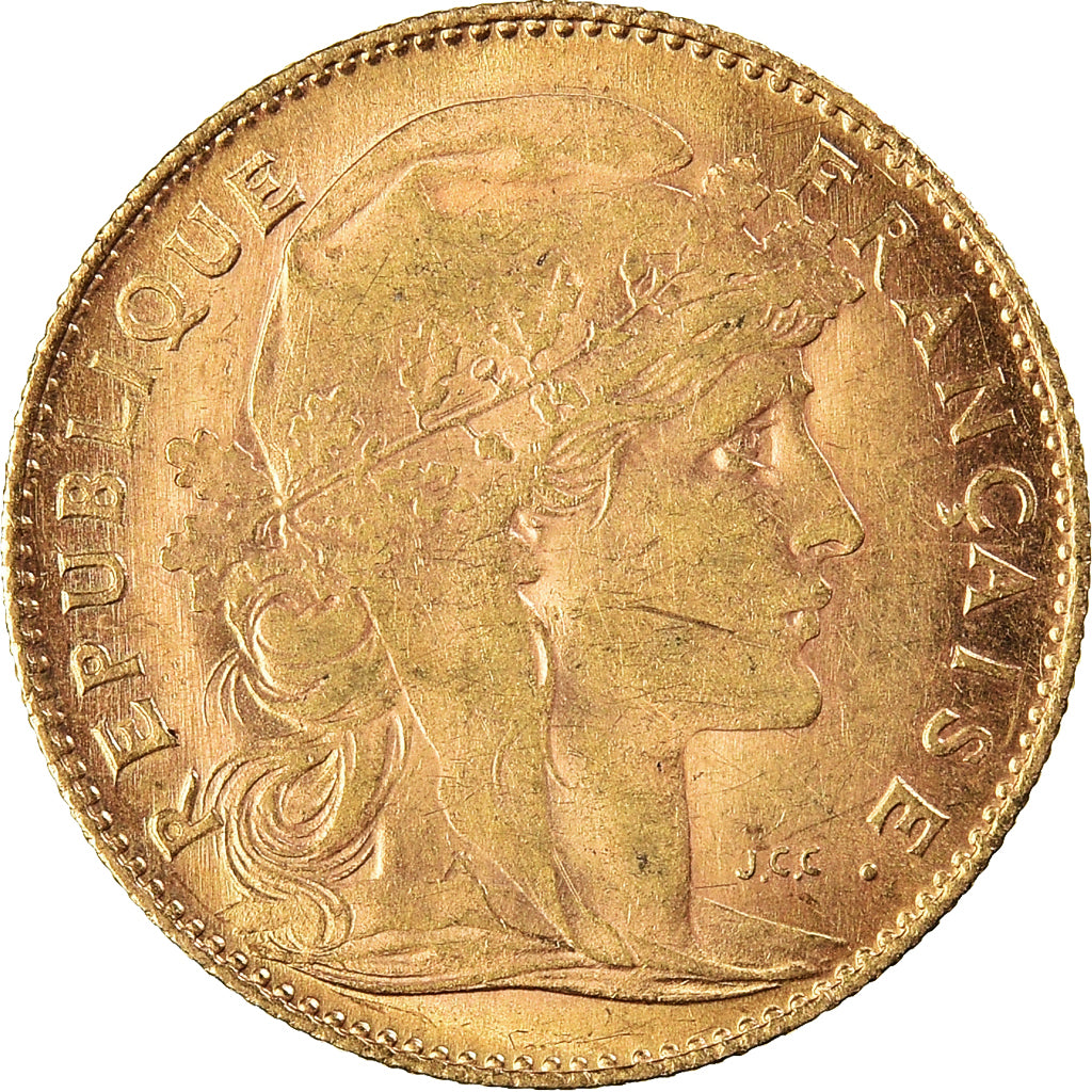 Monnaie, France, Marianne, 10 Francs, 1912, Paris, Coq, TTB+, Or, Gadoury:1017