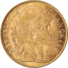 Monnaie, France, Marianne, 10 Francs, 1912, Paris, Coq, TTB+, Or, Gadoury:1017