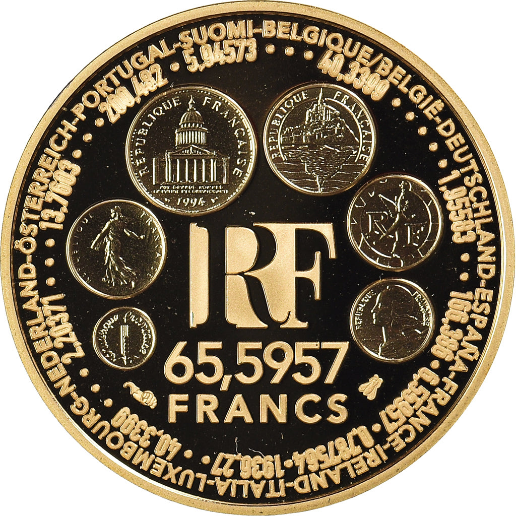 Francia, 65.5997 Francs, 1999, Paris, Proof, FDC, Oro, KM:1256
