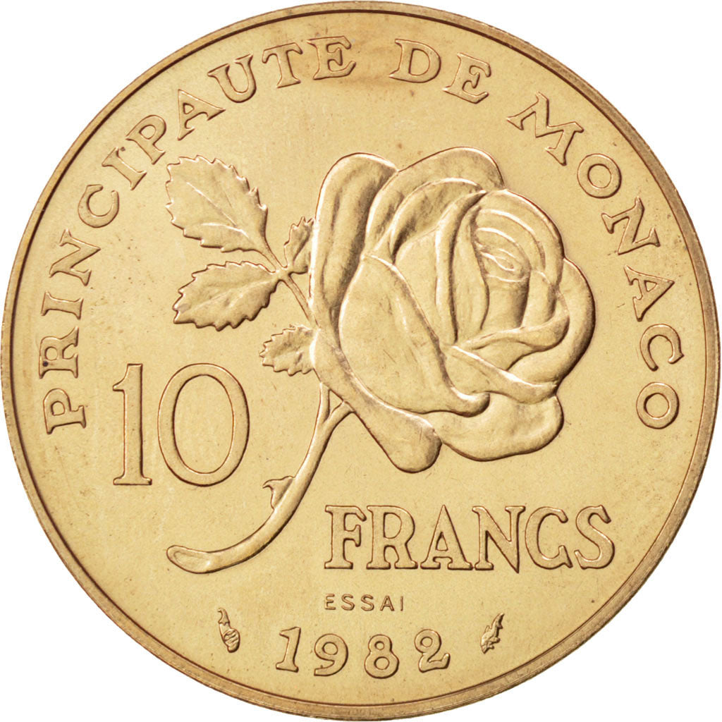 Monaco, Grace Kelly, 10 Francs 1982 Essai, KM E72