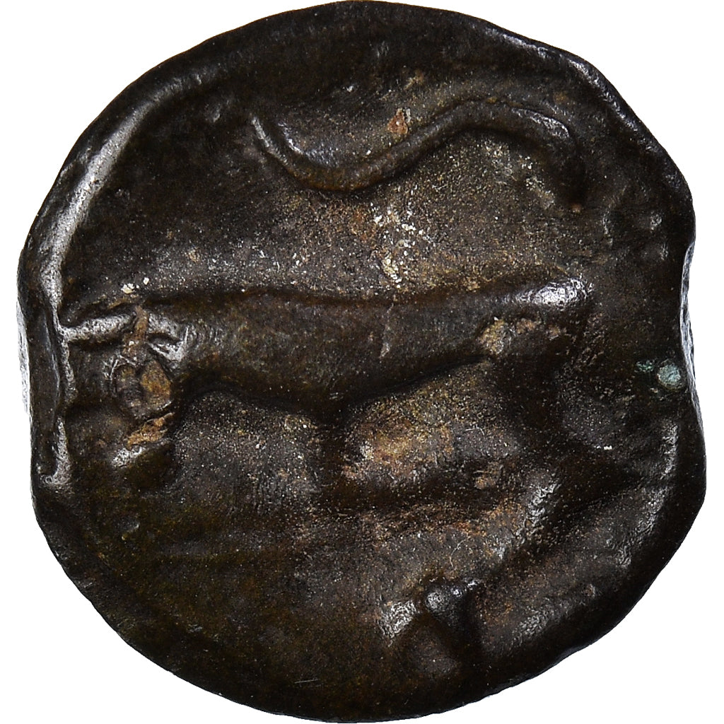 Turones, Potin, 80-50 BC, Potin, AU(50-53), Delestrée:3509var