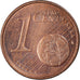 France, 1 Centime, Double Reverse Side, AU(55-58), Coppered Steel
