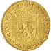 Coin, France, Charles IX, Ecu d'or, 1562, Rouen, AU(50-53), Gold, Sombart:4904