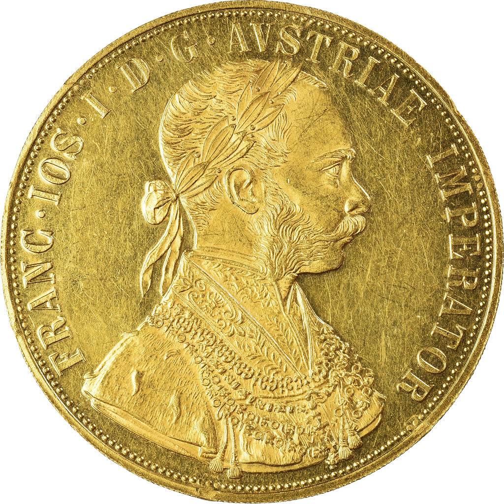 Moneta, Austria, Franz Joseph I, 4 Ducat, 1915, Vienna, Official restrike, SPL-
