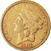Monnaie, États-Unis, Liberty Head, $20, Double Eagle, 1869, U.S. Mint, San