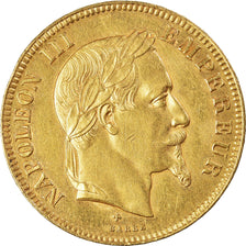 Moneda, Francia, Napoleon III, 100 Francs, 1869, Strasbourg, MBC+, Oro