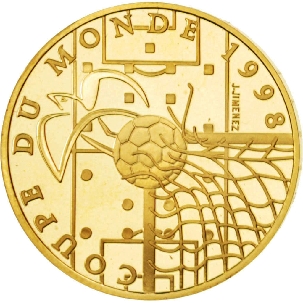 FRANCE, 50 Francs, 1996, KM #1145, MS(60-62), Gold, 8.45