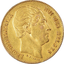 Coin, Belgium, Leopold I, 20 Francs, 1865, AU(50-53), Gold, KM:23