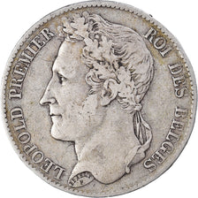 Coin, Belgium, Leopold I, 5 Francs, 5 Frank, 1849, VF(30-35), Silver, KM:3.2
