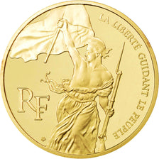 FRANCE, Liberté guidant le peuple, 100 Francs, 1993, KM #1018.2a, MS(63), Gold,
