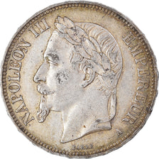Coin, France, Napoleon III, 5 Francs, 1868, Paris, EF(40-45), Silver, KM:799.1