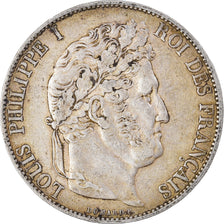 Monnaie, France, Louis-Philippe, 5 Francs, 1845, Lille, TTB, Argent