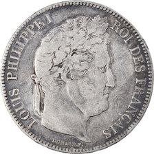 Coin, France, Louis-Philippe, 5 Francs, 1833, Nantes, VF(20-25), Silver
