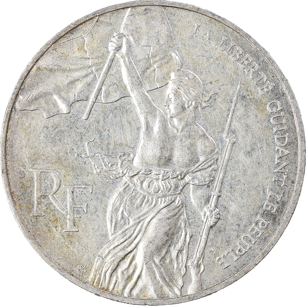 Coin, France, Liberté guidant le peuple, 100 Francs, 1993, AU(55-58), Silver