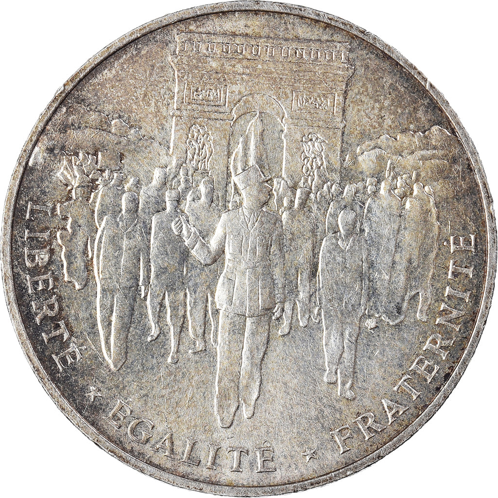 Munten, Frankrijk, Libération de Paris, 100 Francs, 1994, PR, Zilver