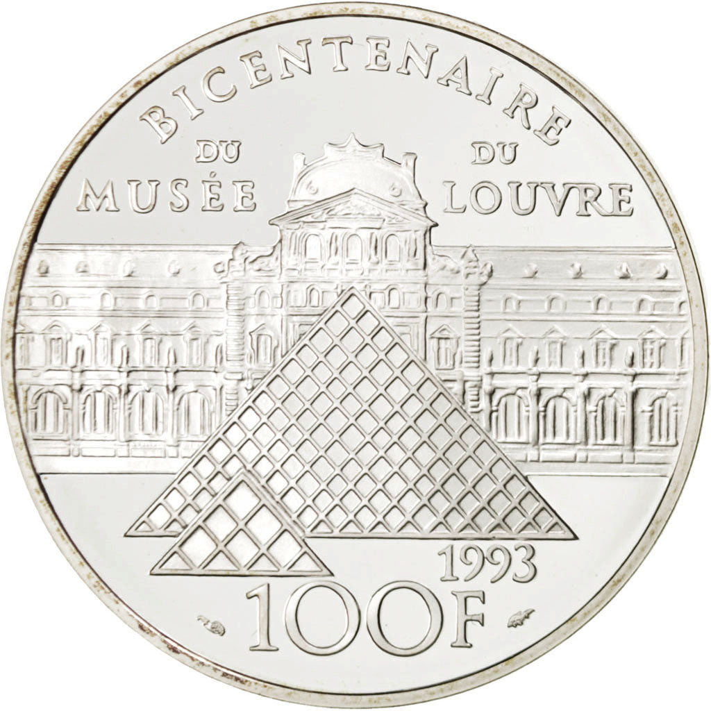FRANCE, 100 Francs, 1993, KM #1019, MS(65-70), Silver, 22.20