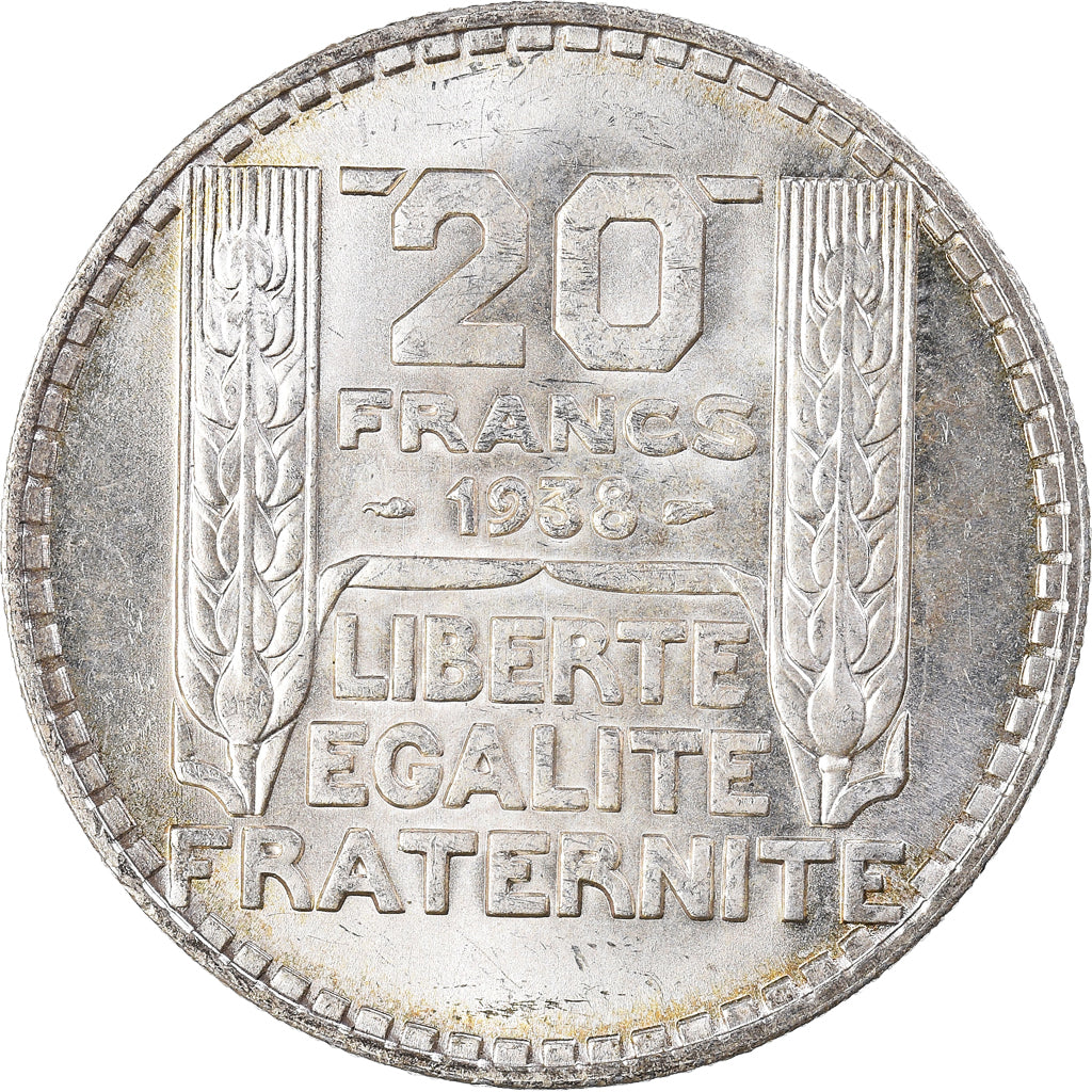 Monnaie, France, Turin, 20 Francs, 1938, Paris, SPL, Argent, Gadoury:852, KM:879