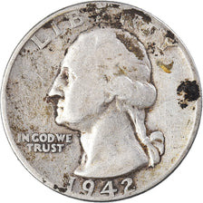 Coin, United States, Washington Quarter, Quarter, 1942, U.S. Mint, Philadelphia