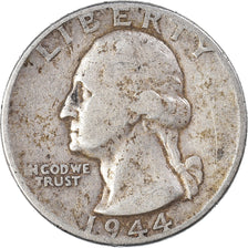 Coin, United States, Washington Quarter, Quarter, 1944, U.S. Mint, Philadelphia