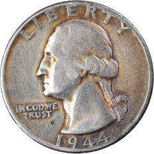 Coin, United States, Washington Quarter, Quarter, 1944, U.S. Mint, Philadelphia