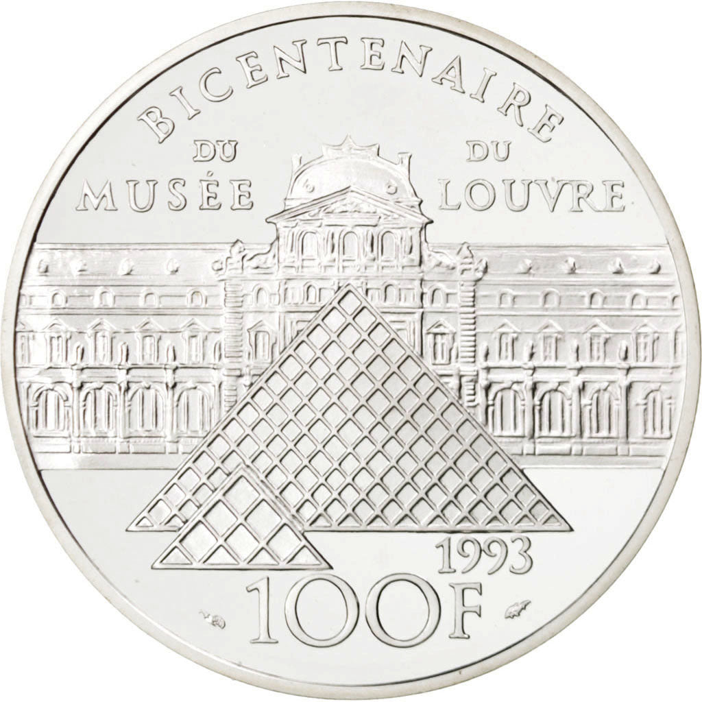 FRANCE, 100 Francs, 1993, KM #1021, MS(65-70), Silver, 22.20