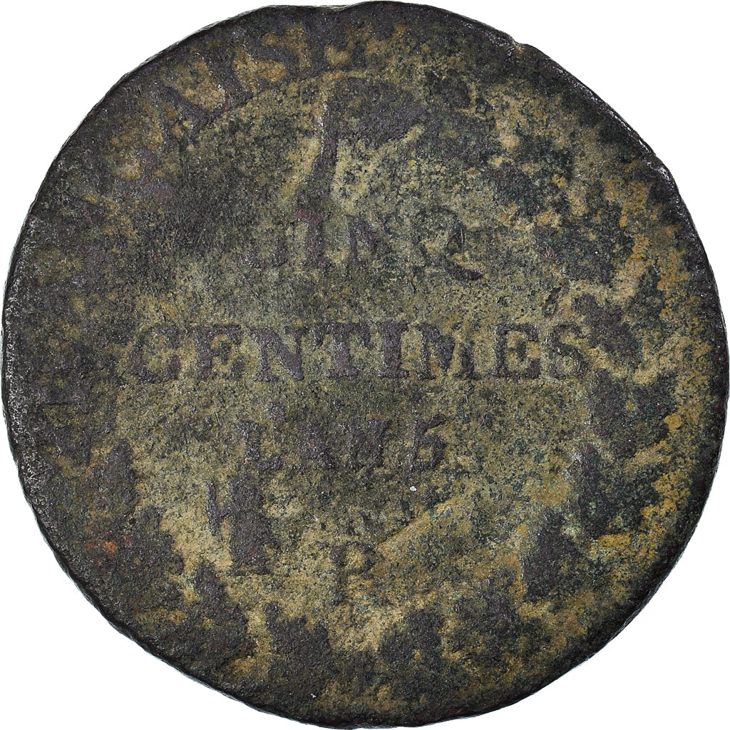Moneta, Francia, Dupré, 5 Centimes, AN 5, Orléans, Refrappage du Décime, B+