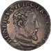 Moneda, Francia, Henri II, Teston, 1555, Toulouse, MBC+, Plata, Sombart:4572