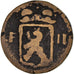 Coin, Luxembourg, François II, Sol, 1796, Siège, EF(40-45), Bronze