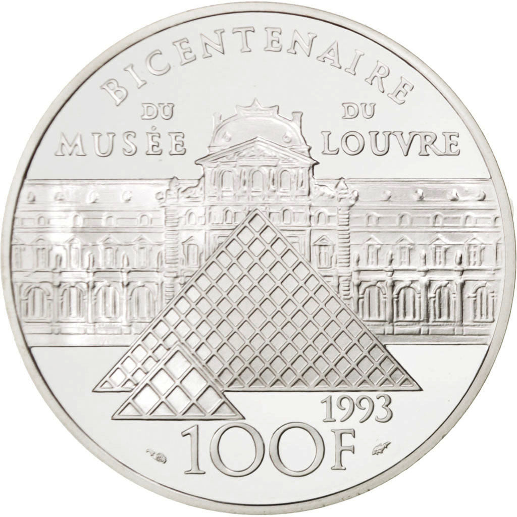 FRANCE, 100 Francs, 1993, KM #1020, MS(65-70), Silver, 22.20