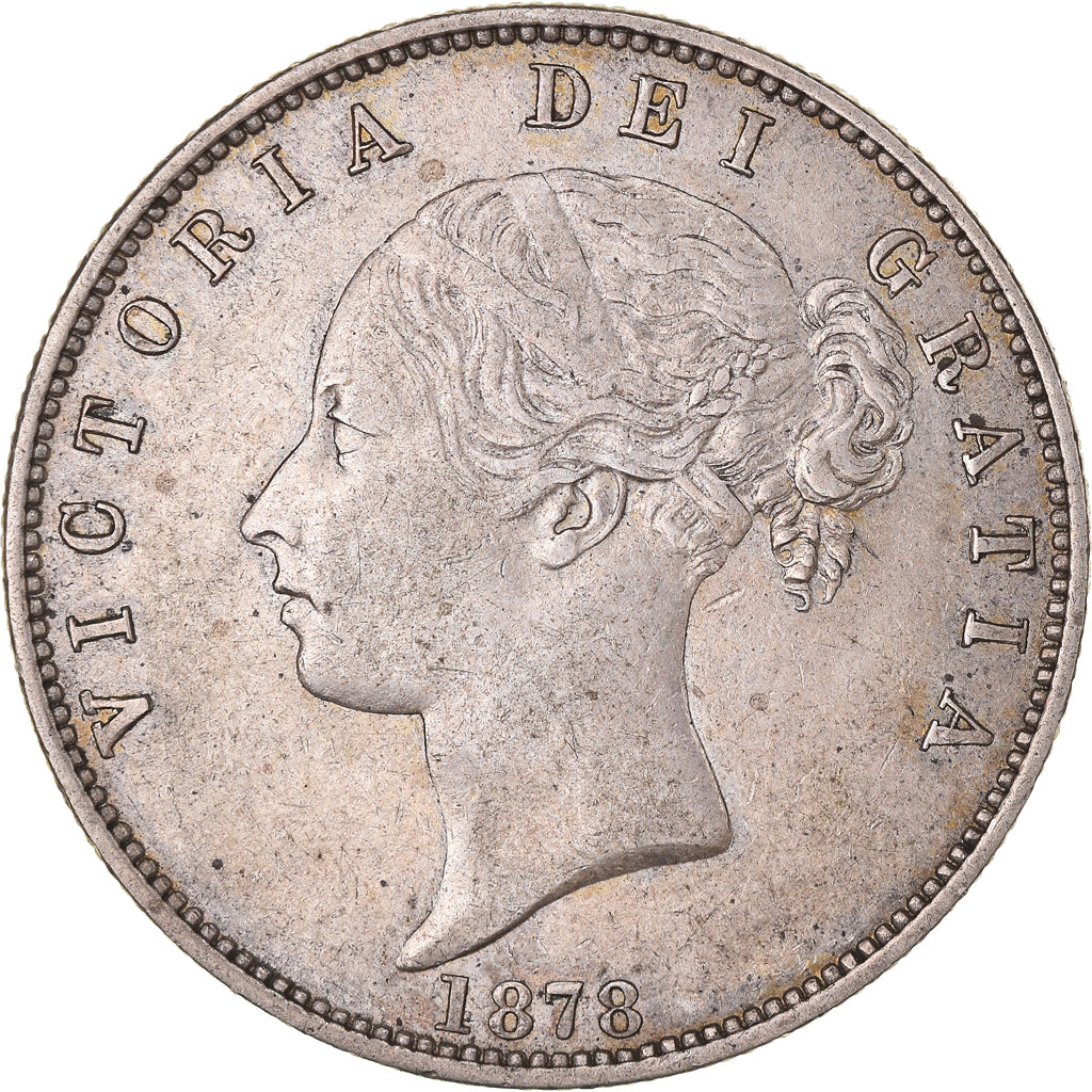 Coin, Great Britain, Victoria, 1/2 Crown, 1878, EF(40-45), Silver, KM:756