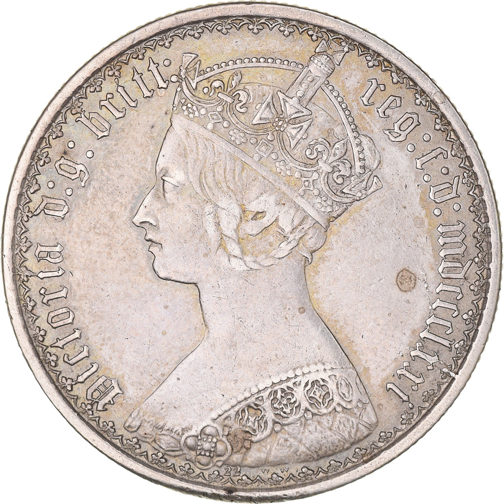 Coin, Great Britain, Victoria, Florin, Two Shillings, 1871, London, EF(40-45)