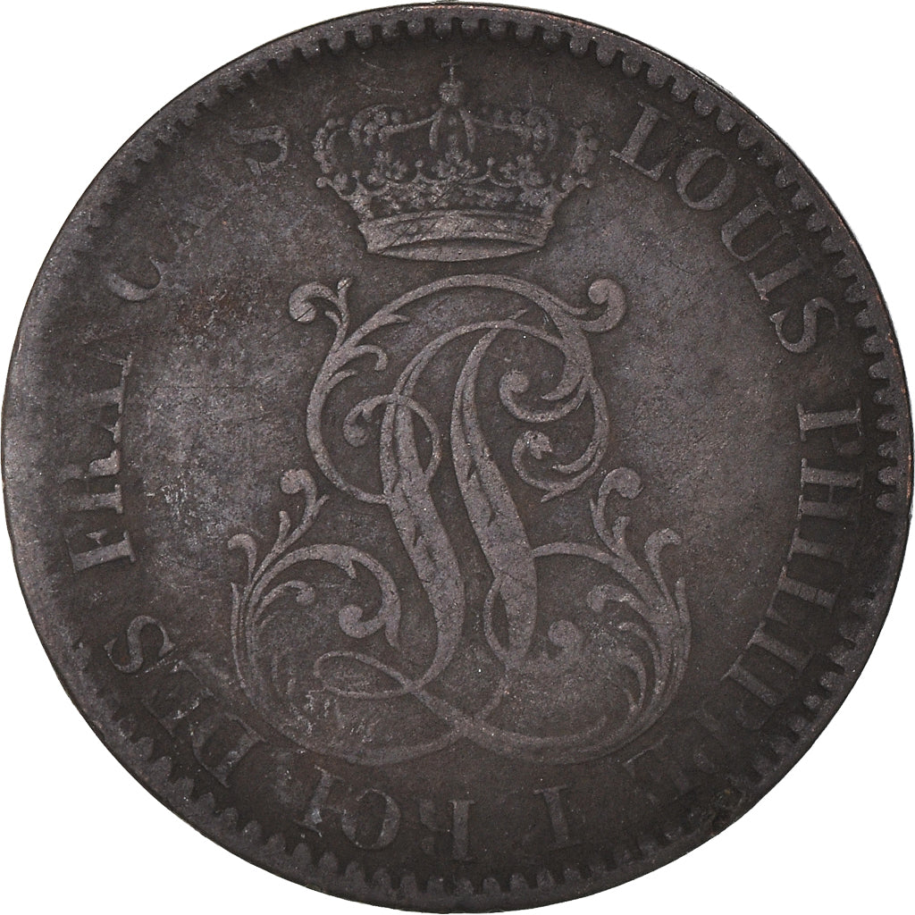 Monnaie, Guyane française, 10 Centimes, 1846, Paris, TTB, Billon, KM:A2