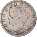 Moneda, Estados Unidos, Liberty Nickel, 5 Cents, 1907, U.S. Mint, Philadelphia