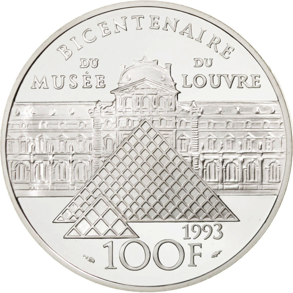 FRANCE, 100 Francs, 1993, KM #1022, MS(65-70), Silver, 22.20