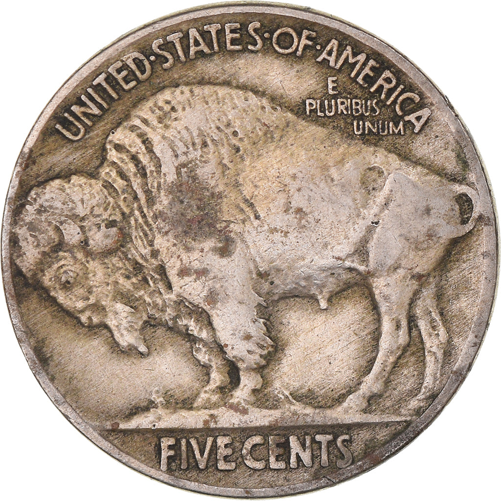 Coin, United States, Buffalo Nickel, 5 Cents, 1927, U.S. Mint, Philadelphia