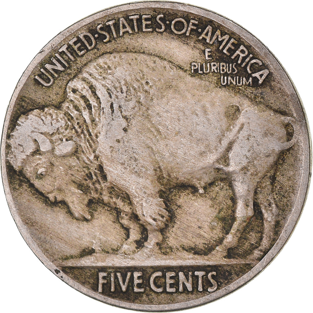 Monnaie, États-Unis, Buffalo Nickel, 5 Cents, 1916, U.S. Mint, Philadelphie